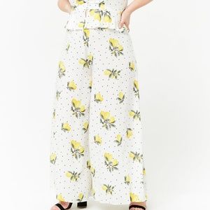 Plus Size Lemonade Print Pants